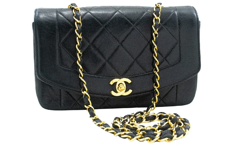 Chanel Diana  Leather Shoulder Bag (Pre-Owned)