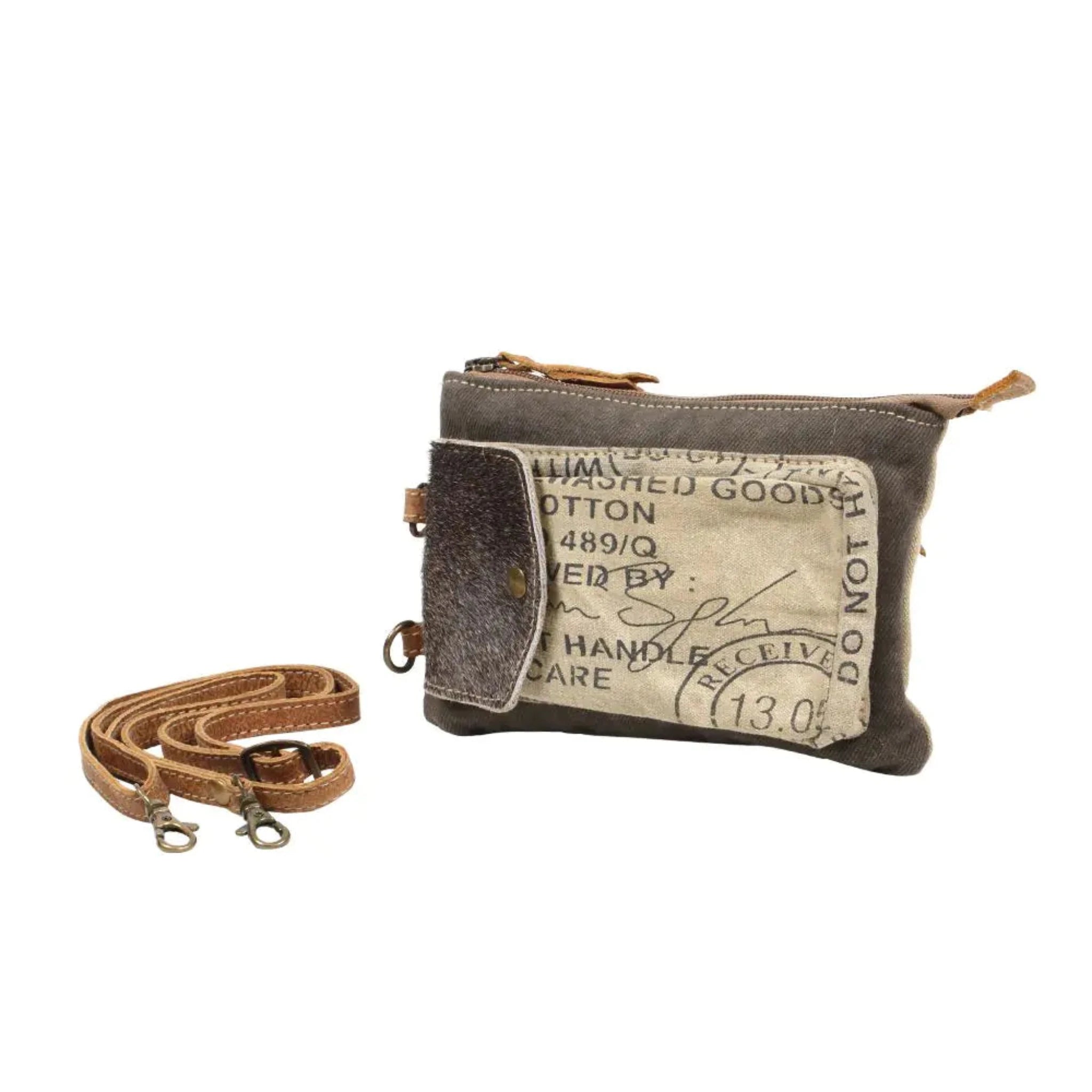 Myra Stamp Pocket Crossbody Bag