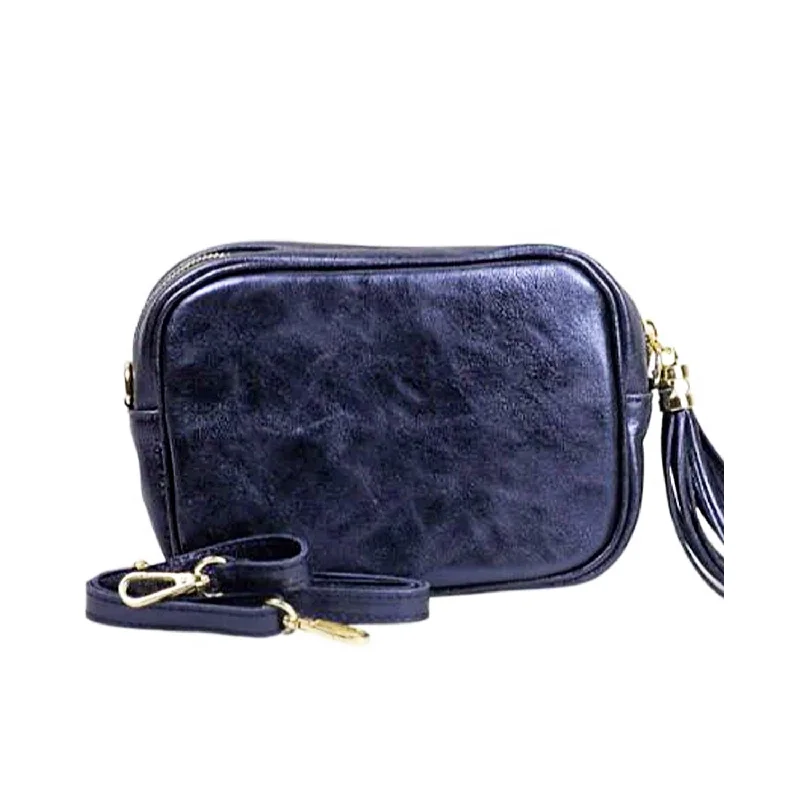 Bag Foiled Crossbody -Blue