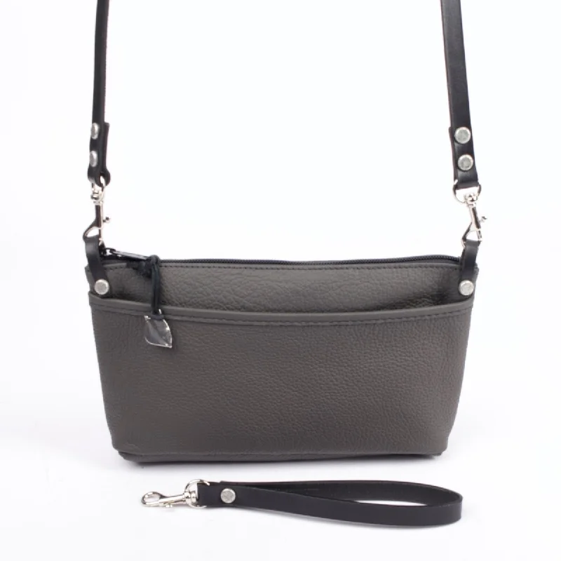 PROTOTYPE Paula Convertible Crossbody Wristlet Handbag, Pacific Charcoal