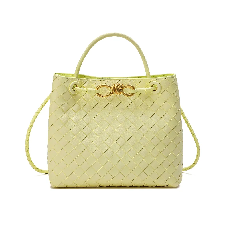 Tiffany & Fred Woven Leather Top-handle/ Shoulder Bag