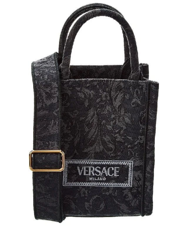 Versace Barocco Athena Mini Canvas Tote