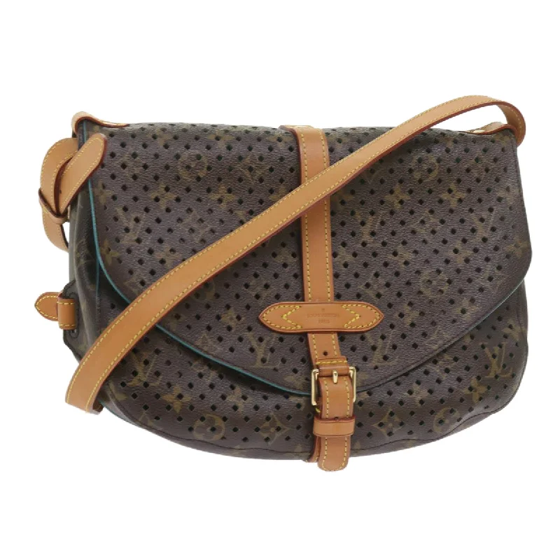 Louis Vuitton Saumur  Canvas Shoulder Bag (Pre-Owned)