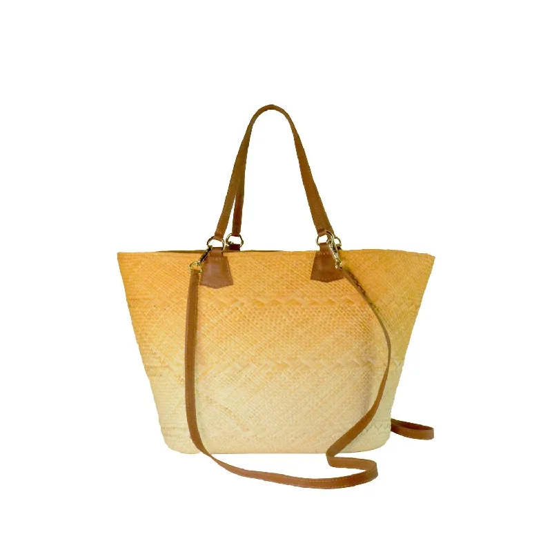 Medium Ombre Basket Bag In Natural