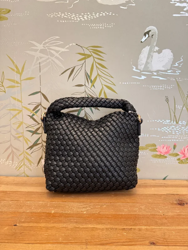 Adrianne Small Woven Bag Black