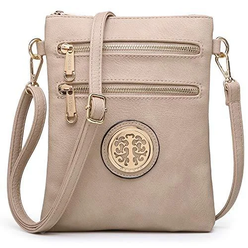 Women PU Leather Lightweight Crossbody Bag with Multi Pockets l Dasein