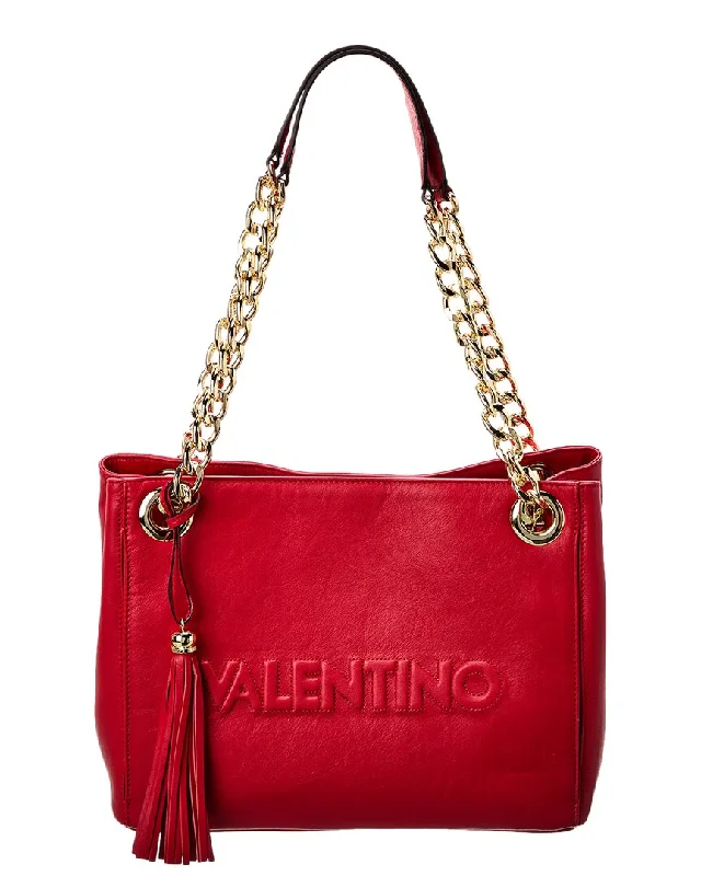 Valentino by Mario Valentino Luisa Embossed Leather Shoulder Bag