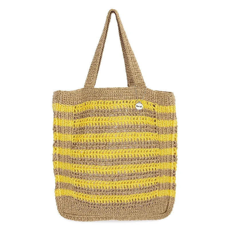 hand crochet - lemon drop stripe