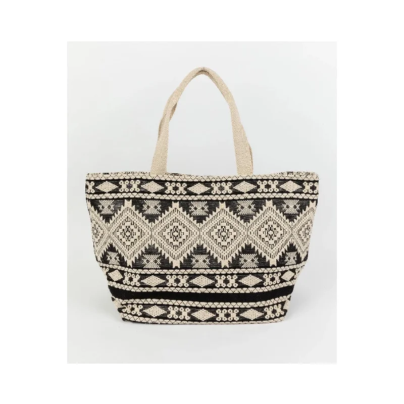 Bag Inca Tote - Black & Cream