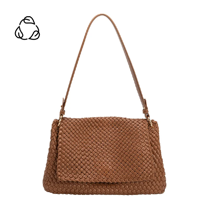 Natalia Saddle Woven Recycled Vegan Shoulder Bag