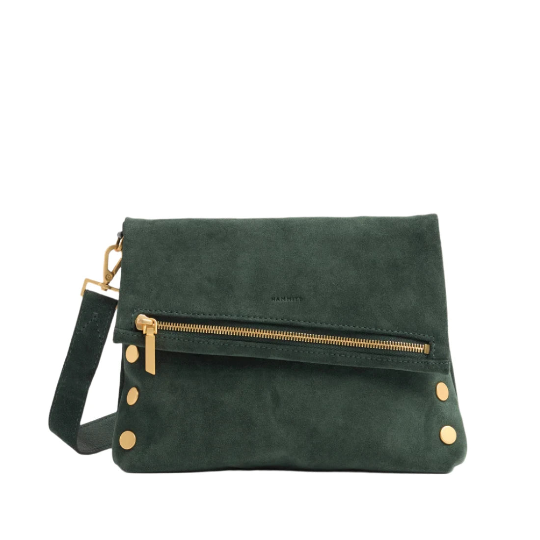 Hammitt Vip Med - Green Room Suede/Brushed Gold