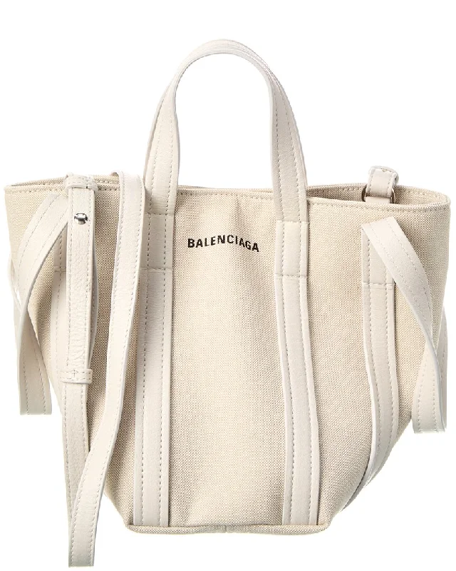 Balenciaga Everyday 2.0 XS North-South Canvas & Leather Tote