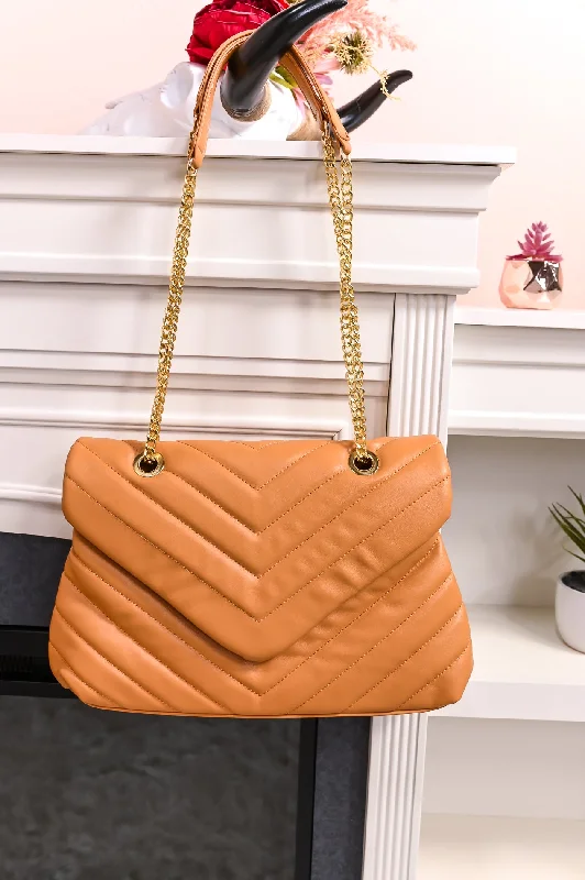 I've Come So Far Tan/Gold Bag - BAG1689TN