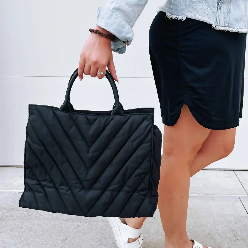 Taylor Falls Tote Bag In Black