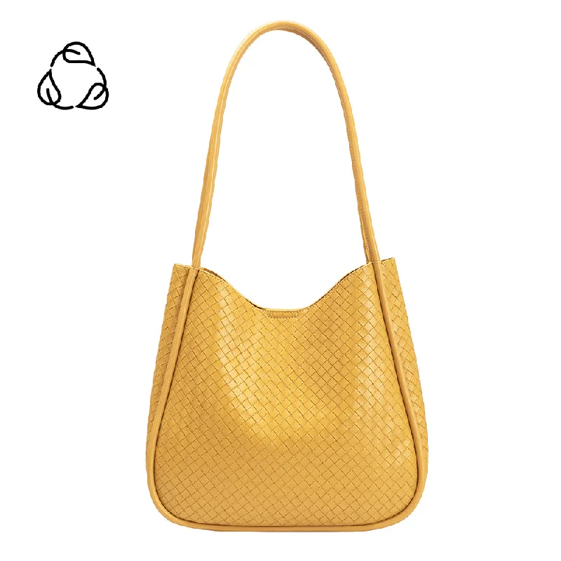 Mischa Yellow Medium Recycled Vegan Tote Bag - FINAL SALE