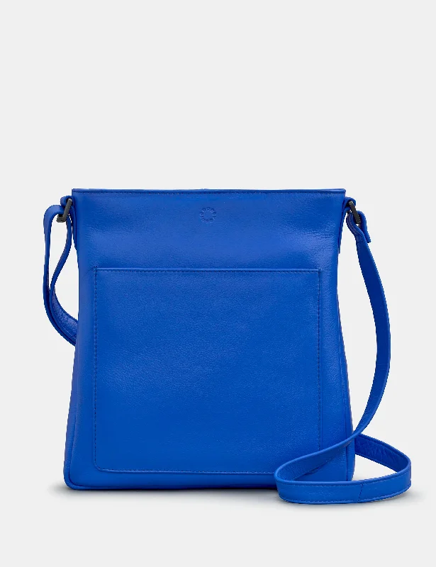 Bryant Blue Leather Cross Body Bag