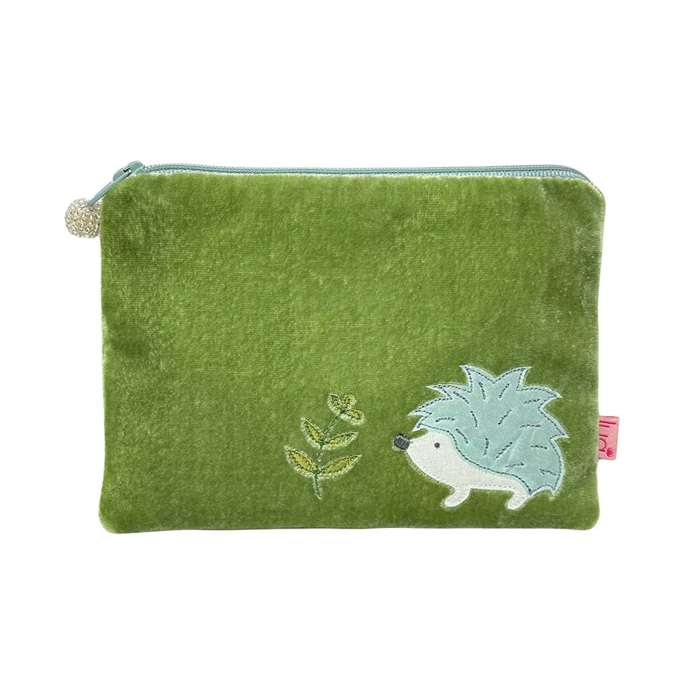 PU352 Olive Hedgehog Purse By Lua