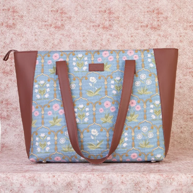 Jaipur Fresco Blue Side Tote Bag