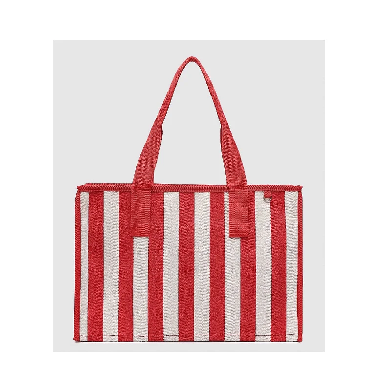 Bag Beach Noosa Canvas - Red Stripe