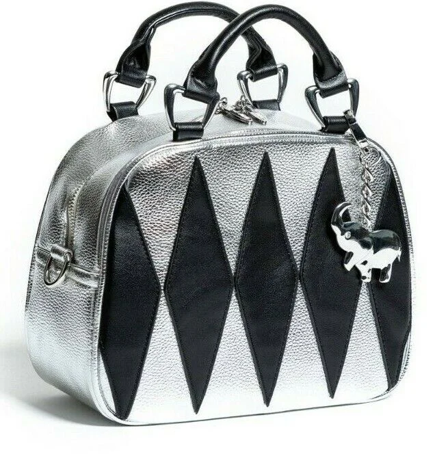 Lux De Ville Metallic Silver Circus Tote