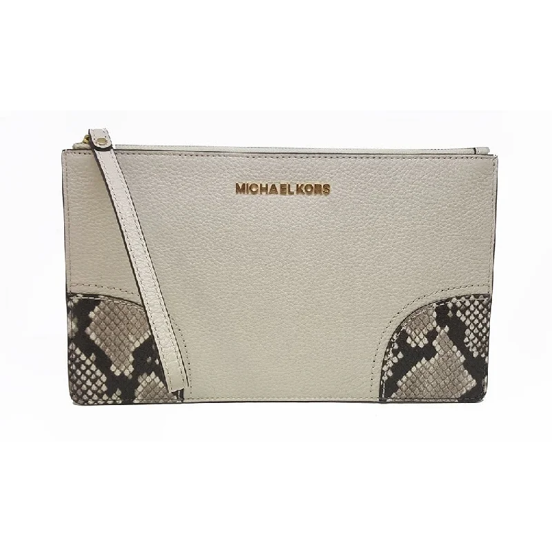 Michael Kors Hattie LG Zip Clutch Leather (35F7GH0W3E)