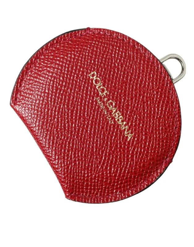 Dolce & Gabbana Elegant  Leather Mirror Women's Holder