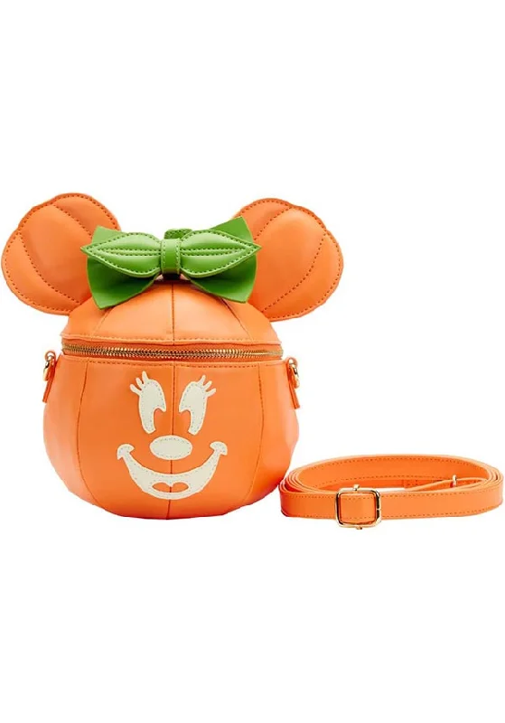 Disney: Minnie Pumpkin Glow Face | CROSSBODY BAG*