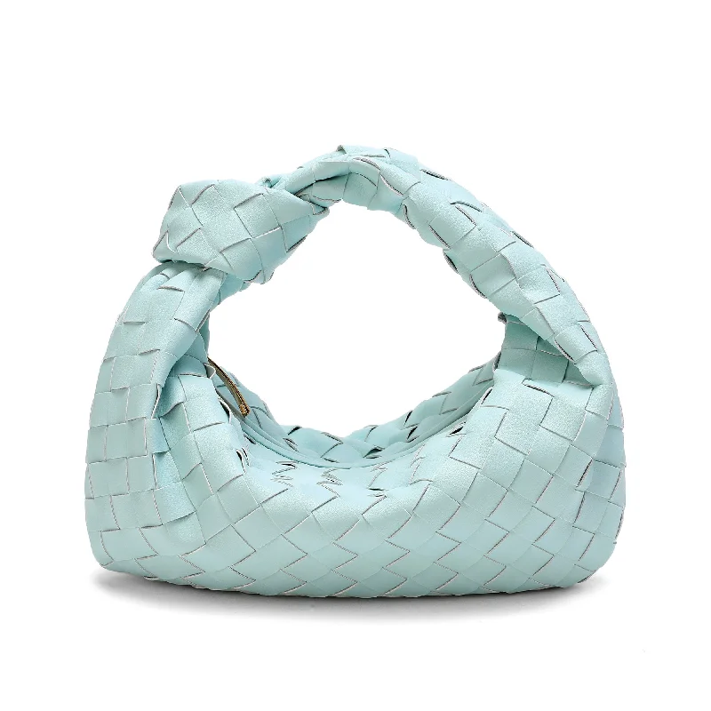 Tiffany & Fred Woven Sheepskin Knot Pouch Bag