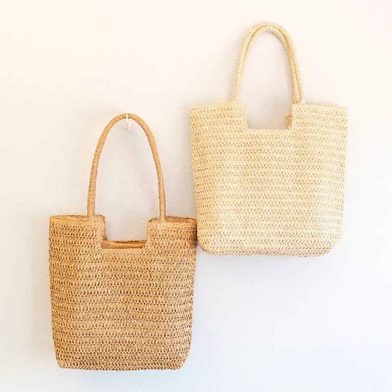 Elena Handbags Retro Straw Woven Tote Bag