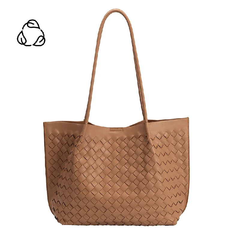 Victoria Tan Medium Recycled Vegan Tote Bag