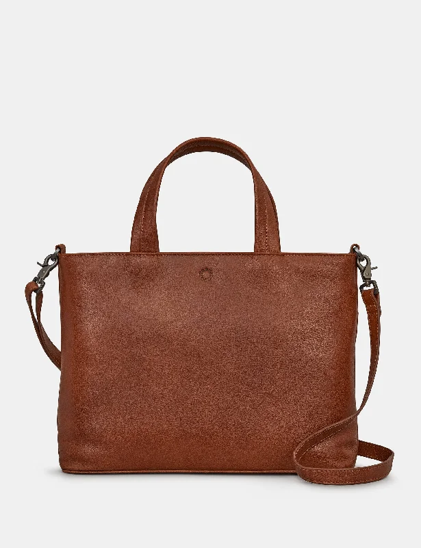 Hampton Brown Leather Multiway Grab Bag