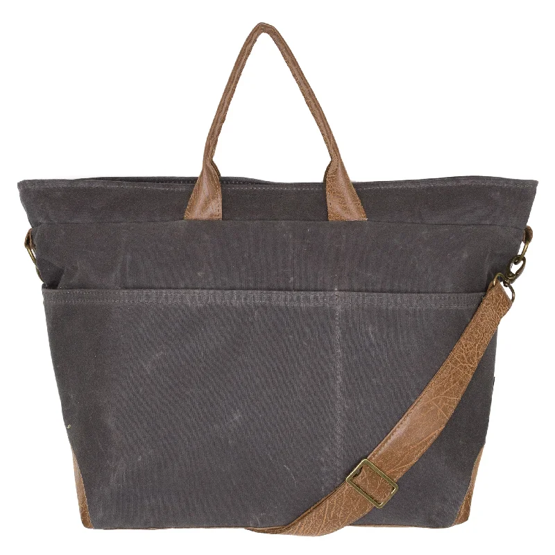 Angie Premier: Charcoal Waxed Canvas