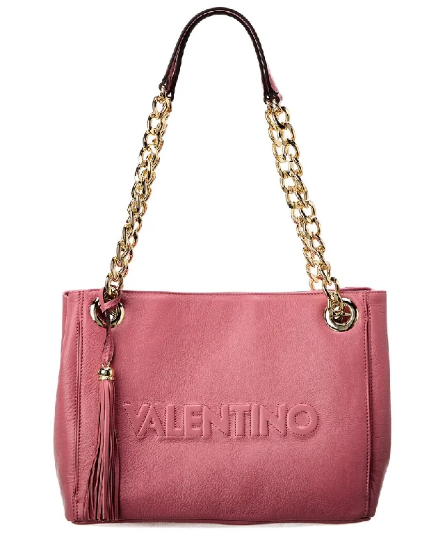 Valentino by Mario Valentino Luisa Embossed Leather Shoulder Bag