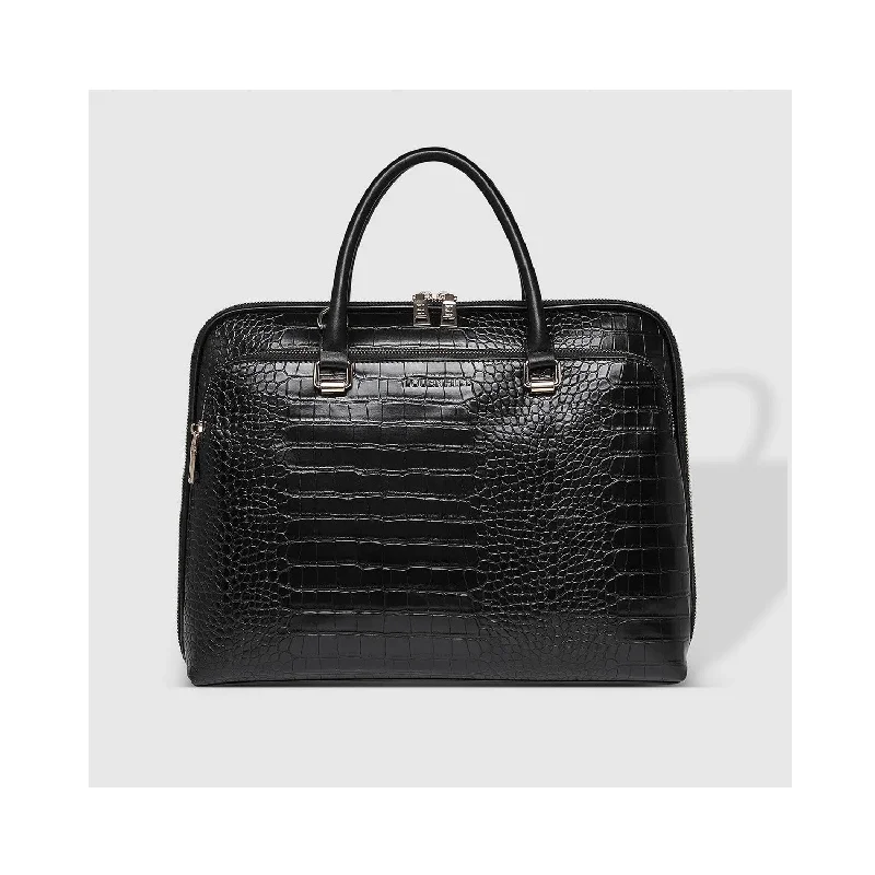 Bag Laptop Atlanta - Croc Black