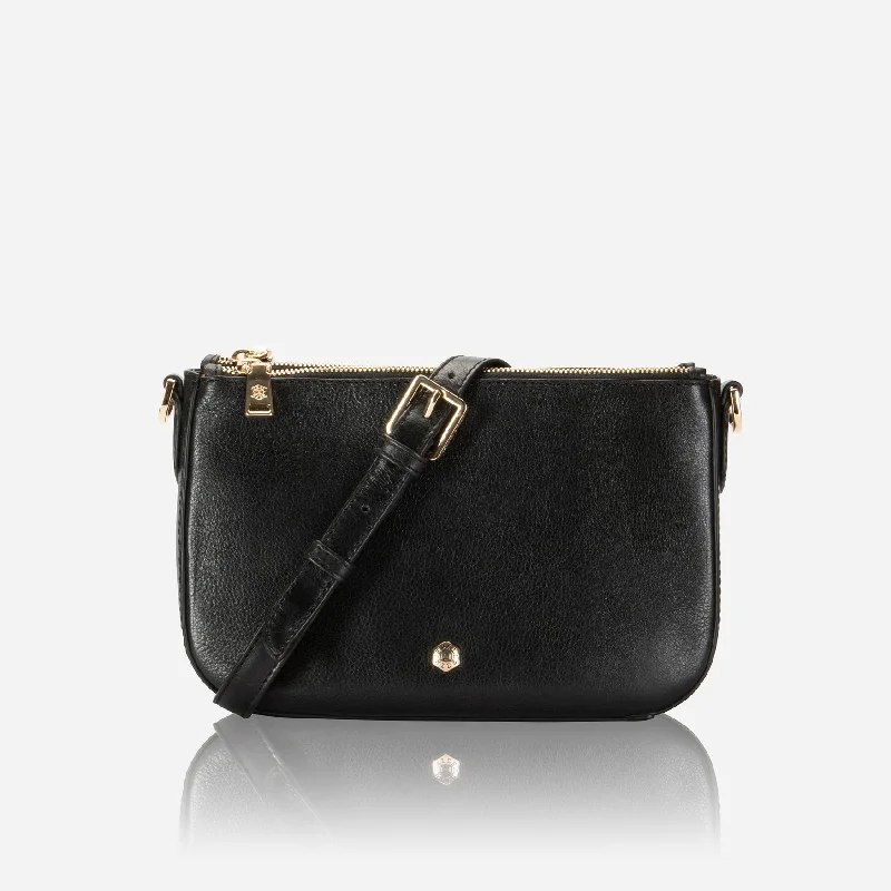 Paris Crossbody 3-Compartment, Black