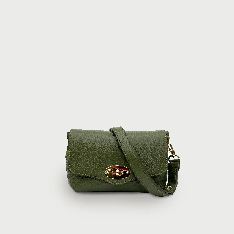 The Maddie Olive Leather Bag