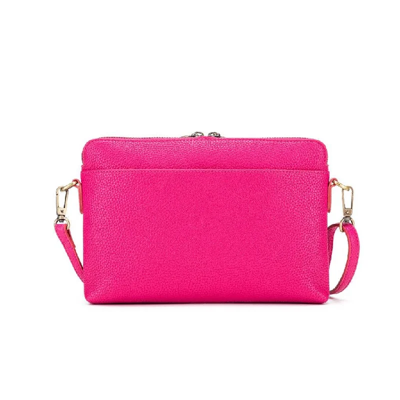 Kiara Fuschia Crossbody and Clutch