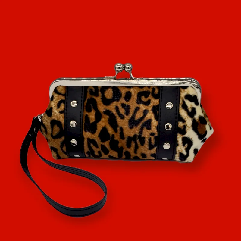 Leopard Mini Kisslock Bag