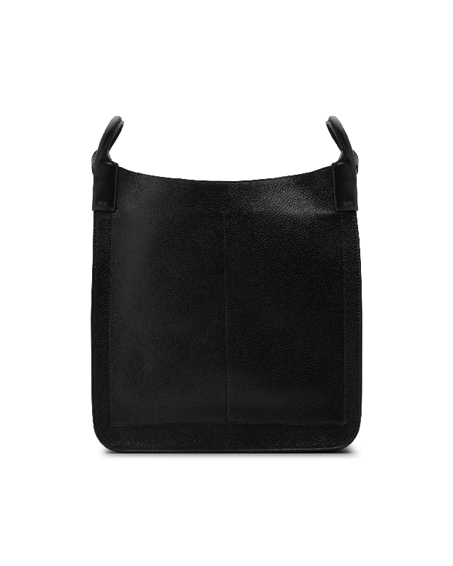 Grained Leather Crossbody Bag