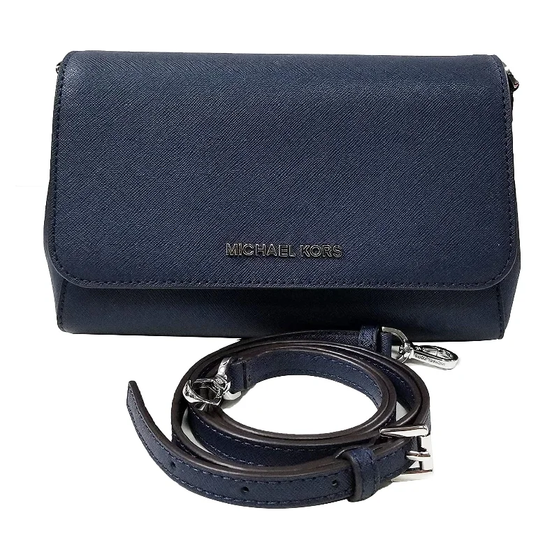 Michael Kors Jet Set MD Conve Pouchtte Crossbody Bag Navy (35T8GTTU2L)