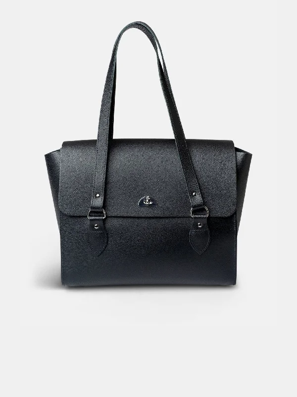 The Emily -  Black Saffiano