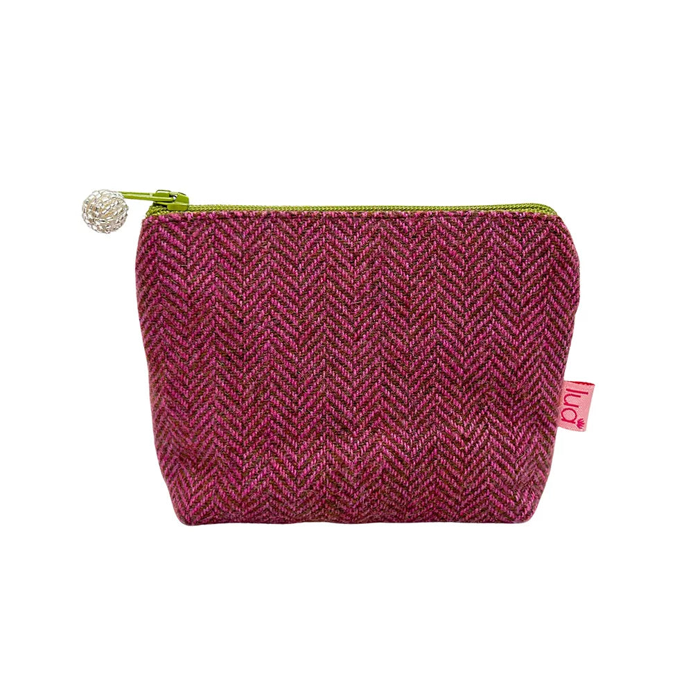 PU413 Pink Herringbone Mini Purse By Lua