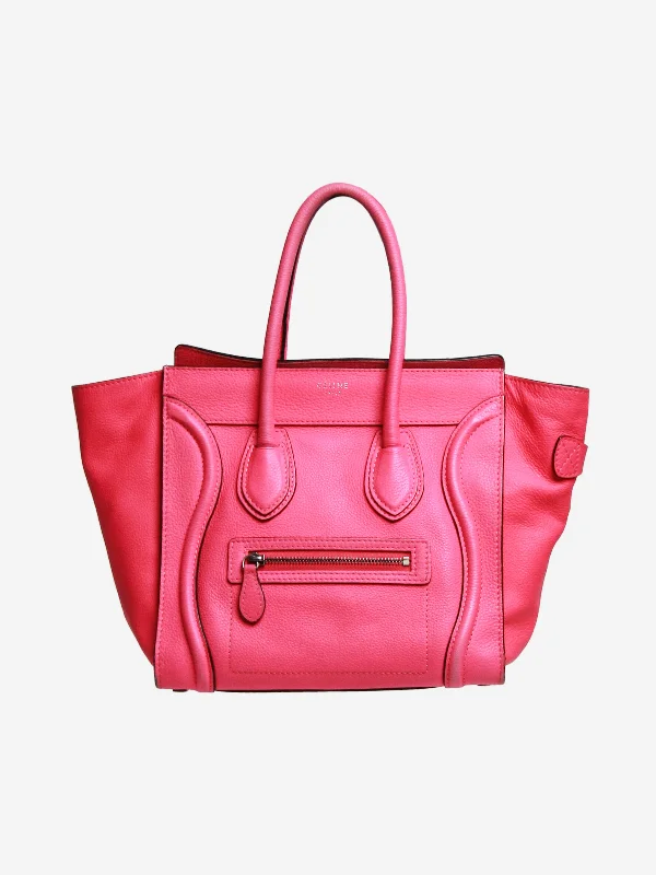 Pink Micro luggage handbag