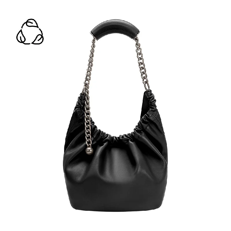 Kinsley Black Recycled Vegan Shoulder Bag