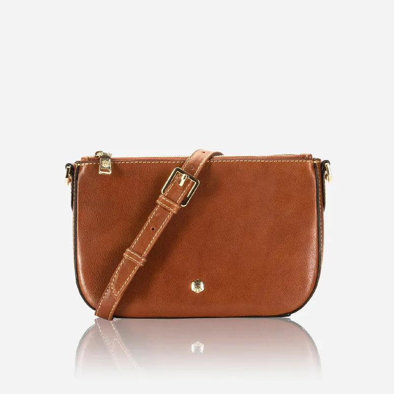 Paris Crossbody 3-Compartment, Tan