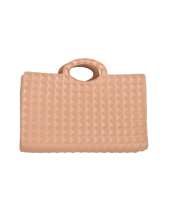 Valentino Garavani Le Troisième Tote Bag in 'Rose Cannelle' Blush Rubber