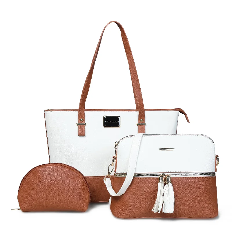 Pelle Luxure Women's PU Satchel Bag – Elegant and Functional (Available in 4 Colors)