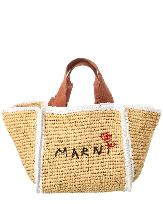 Marni Macrame Sillo Small Shopper Tote