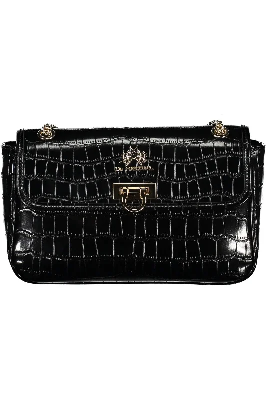 La Martina Elegant Chain Shoulder Bag with Contrasting Women's Accents