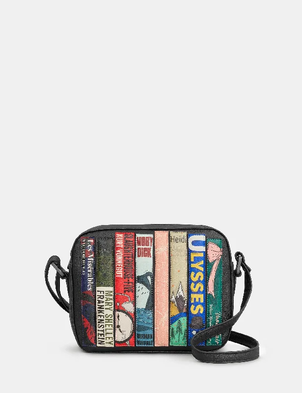 Bookworm Black Vegan Leather Camera Bag